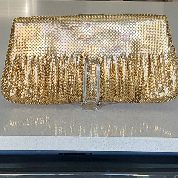 Whiting & Davis Vintage Gold Mesh Special Occasion Clutch Purse - Picture 2 of 16